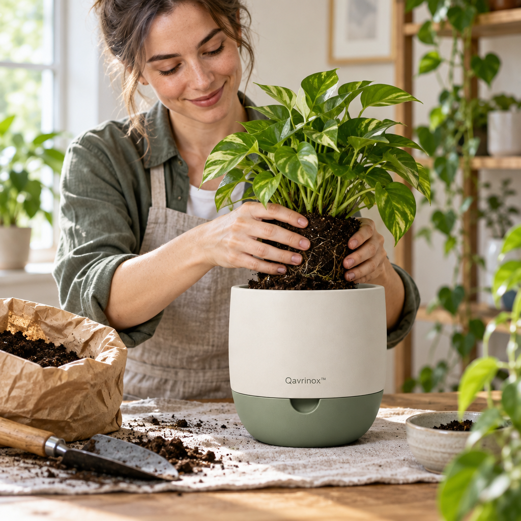 Modern Self-Watering Plant Pot main image 4