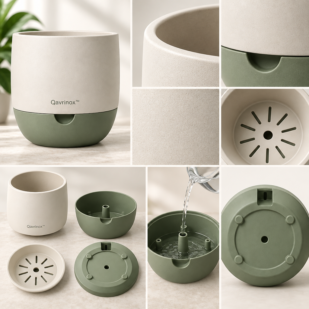 Modern Self-Watering Plant Pot main image 6