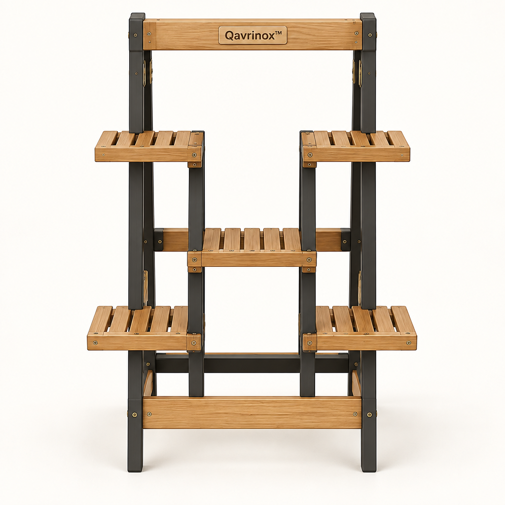 Foldable Wooden Plant Shelf main image 1
